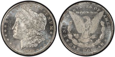 1878-S $1 VAM 76, Lava Wing MS64
