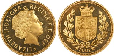 2002 £2 S-SD5 Shield Large Reeding PR68DCAM