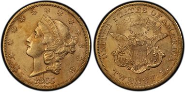 1865-S $20 Saddle Ridge Hoard N1