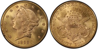 1892-S $20 Saddle Ridge Hoard N1