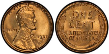 1937-S 1C MS67+ RD