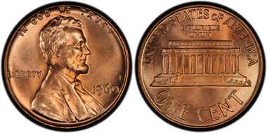 1960 1C Large Date MS67RD
