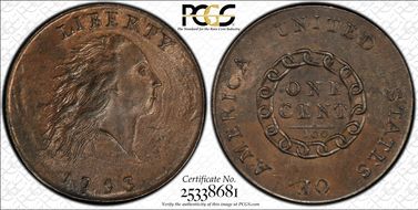 1793 1C Chain, S-2 MS64BN