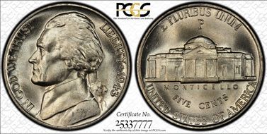 1943-P 5C DDO FS-106 (029) MS66+ FS