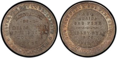 1933 SC$1 HK-828 Silver T-VII Pedley-Ryan Dollar MS63