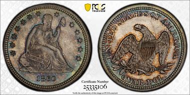 1860 25C MS66+