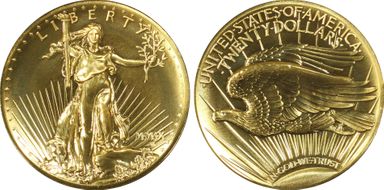 2009 $20 Ultra High Relief Double Eagle Reagan Legacy Series MS70