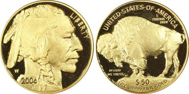2006-W $50 American Buffalo .9999 Fine Gold PR69DCAM