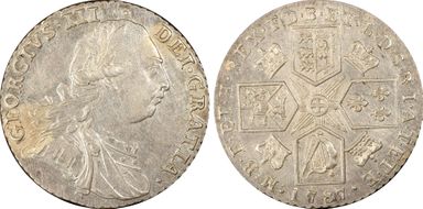1787 Shil S-3746 Hearts AU55