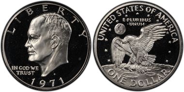 1971-S $1 Silver PR67DCAM