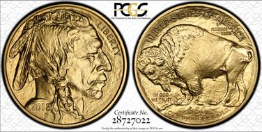 2013 $50 American Buffalo .9999 Fine Gold MS70