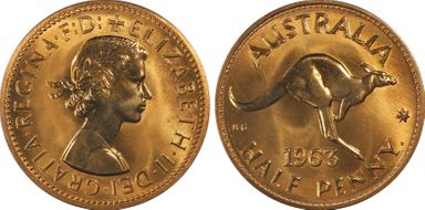 1963 Y. (p) 1/2D PR67RD