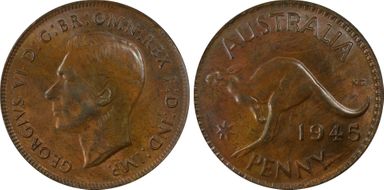 1945 Y. (p) 1D MS63BN