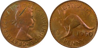 1960 Y. (p) 1D MS64RB