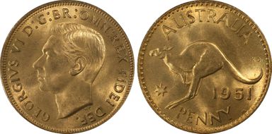 1951-PL (L) 1D KM-43 MS65RD