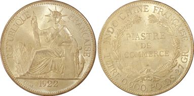 1922-H Piastre Lec-299 MS63