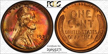1939-S 1C MS65RB