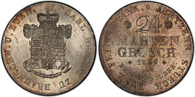 1829-CvC 24 Mgr KM-1109 ZU BRAUNSCHW MS64+