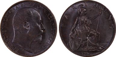 1907 1/4D S-3992 Blackened finish MS65