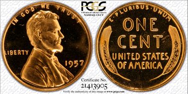 1957 1C PR68CAM