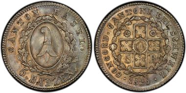1826 5 Batz Batzen MS65
