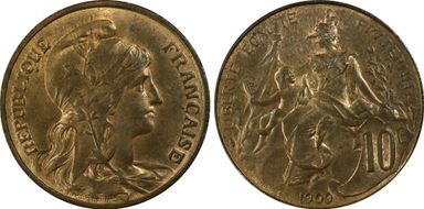 1909 10C Gad-277 F-136 MS64RB