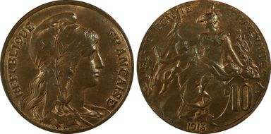 1913 10C Gad-277 F-136 MS64RB