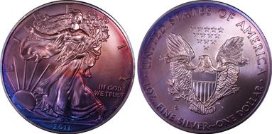 2011-S $1 Silver Eagle 25th Anniversary Set MS69