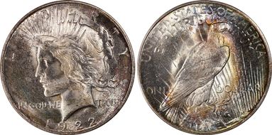 1922 $1 MS65+