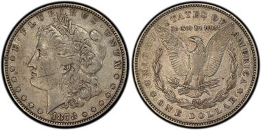 1878 7/8TF $1 VAM 44, Tripled Blossoms N1
