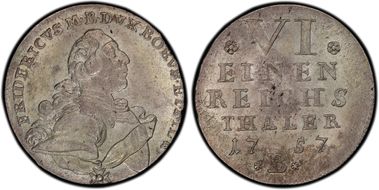 1757-B 1/6 Th MS62