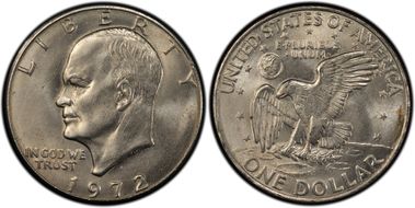 1972-D $1 MS62
