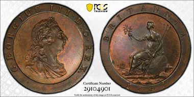 1797 1D S-3777 10 Leaves MS64BN