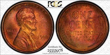 1909 1C Lincoln MS66RB