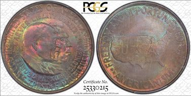 1952 50C Washington-Carver MS67