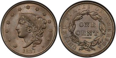 1837 1C N-5 MS66BN