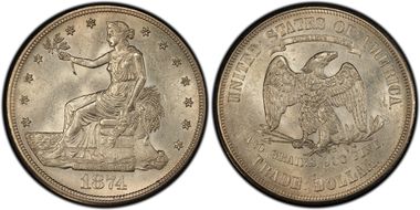 1874-S T$1 MS63
