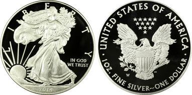 2014-W $1 Silver Eagle PR69DCAM