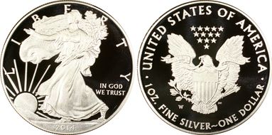 2014-W $1 Silver Eagle PR69DCAM