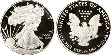 2014-W $1 Silver Eagle PR68DCAM