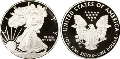 2014-W $1 Silver Eagle PR69DCAM