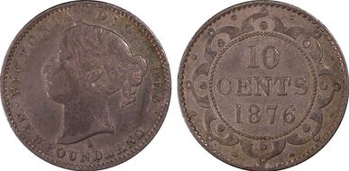 1876-H 10C XF40
