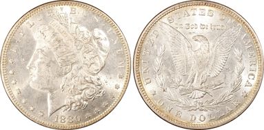 1880 $1 VAM 6 8/7 Spikes MS62