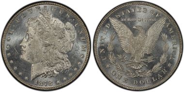1878 7TF $1 R78, VAM 84, Line Under 8 MS62