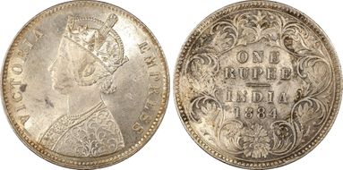 1884-C Rupee SW-6.73 MS62