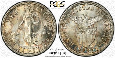 1917-S 10C KM-169 MS65