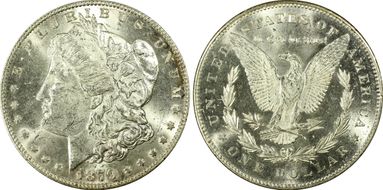 1879-S $1 VAM 42, Rev. of 1878 MS61