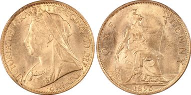 1895 1D S-3961 MS64RD