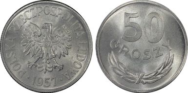 1957 50 Gr MS66