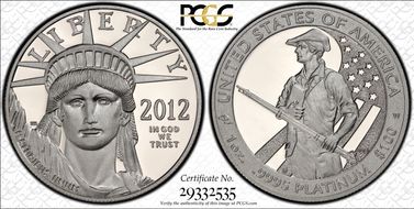 2012-W $100 Statue of Liberty First Strike PR69DCAM